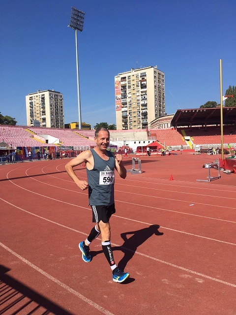 Димитър Димитров на 5000 метра спортно ходене